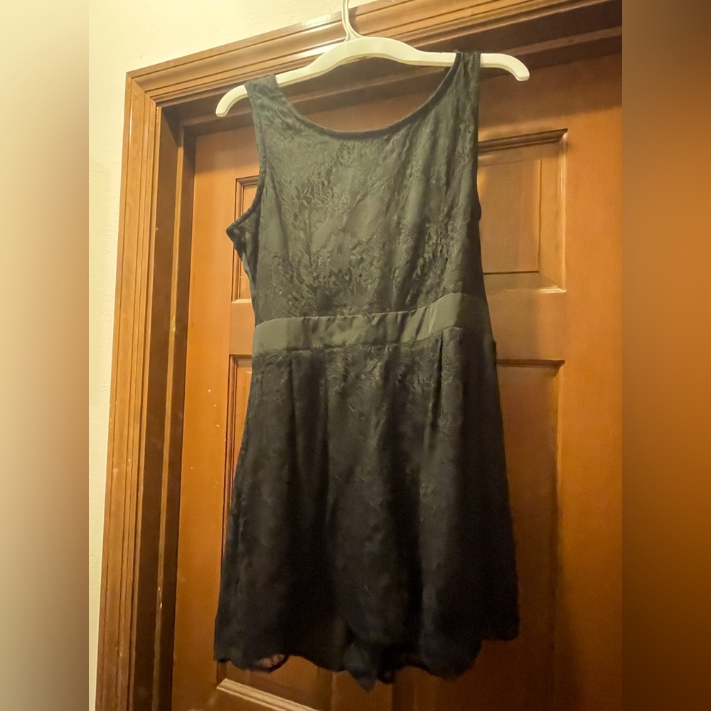 Material Girl Black Lace Romper